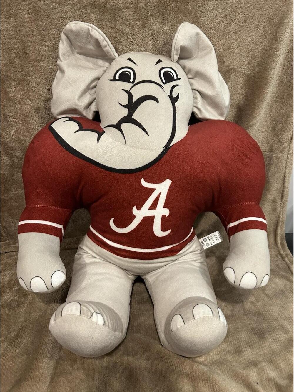 VTG University Of Alabama Big Al Plush Elephant With Crimson Shirt Forever